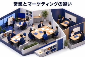 営業とマーケティングの違いとは？分業の線引きと連携させる5つの仕組み【2026年最新】 Image 2.0 図解