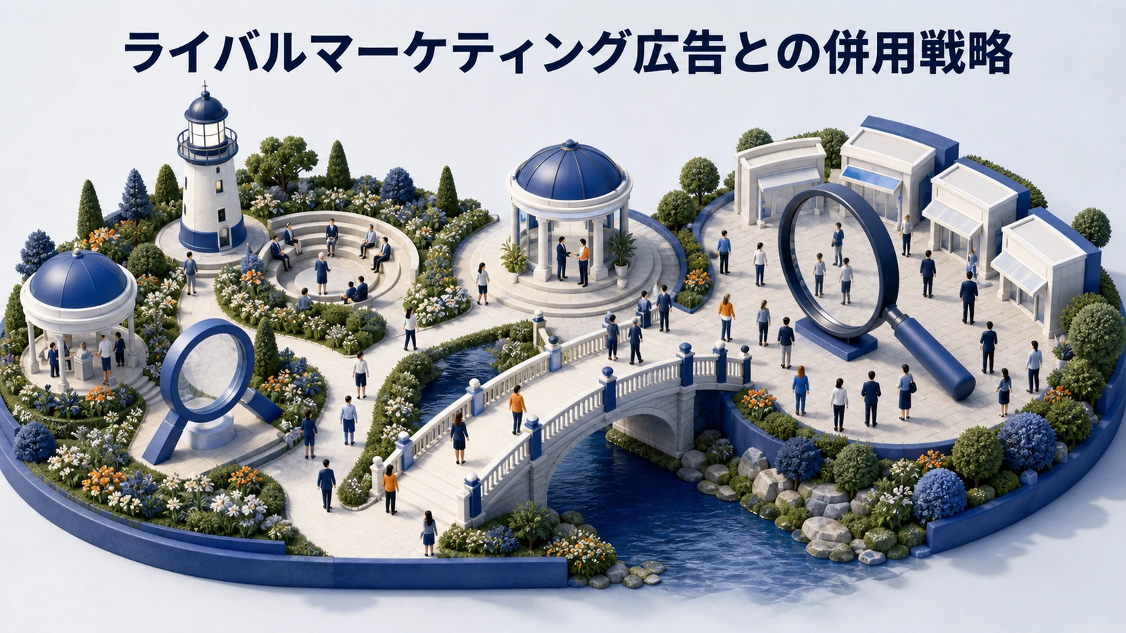 ライバルマーケティング広告との併用でインバウンドを加速する戦略を整理したImage 2.0図解