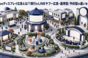 Yahooディスプレイ広告とは？現行のLINEヤフー広告・運用型/予約型の違いを解説 Image 2.0 図解