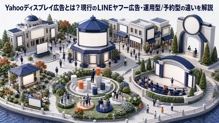 Yahooディスプレイ広告とは?現行のLINEヤフー広告・運用型/予約型の違いを解説 Image 2.0 図解