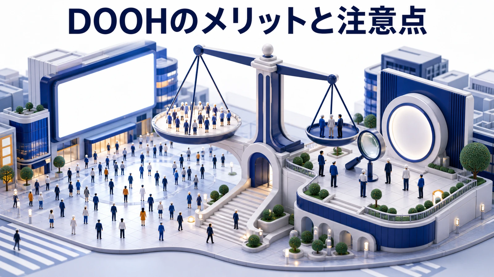 DOOHのメリットと注意点 視認性 時間指定 計測課題 Web連携