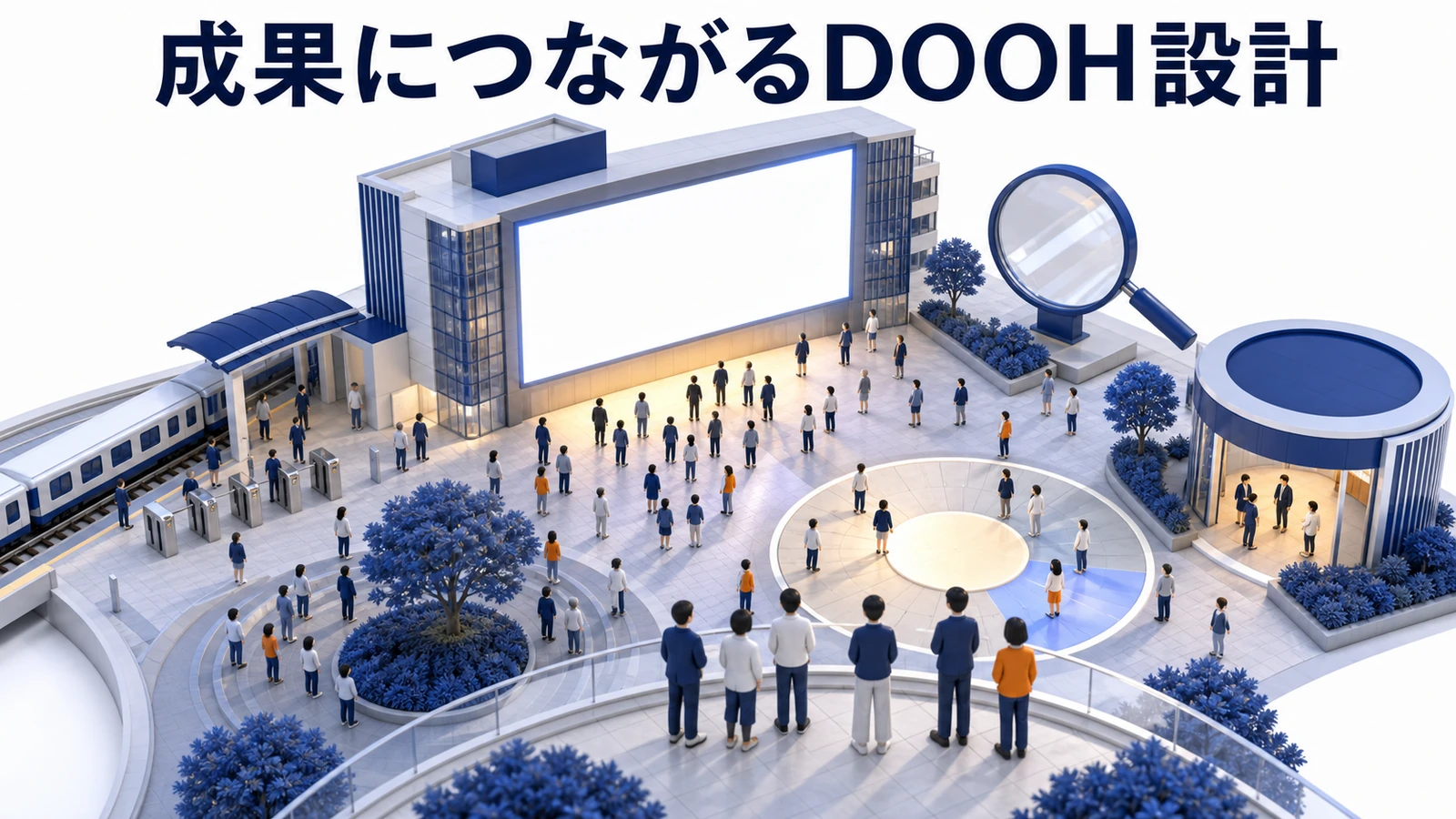 成果につながるDOOH設計 場所 時間 QR 検索 効果測定