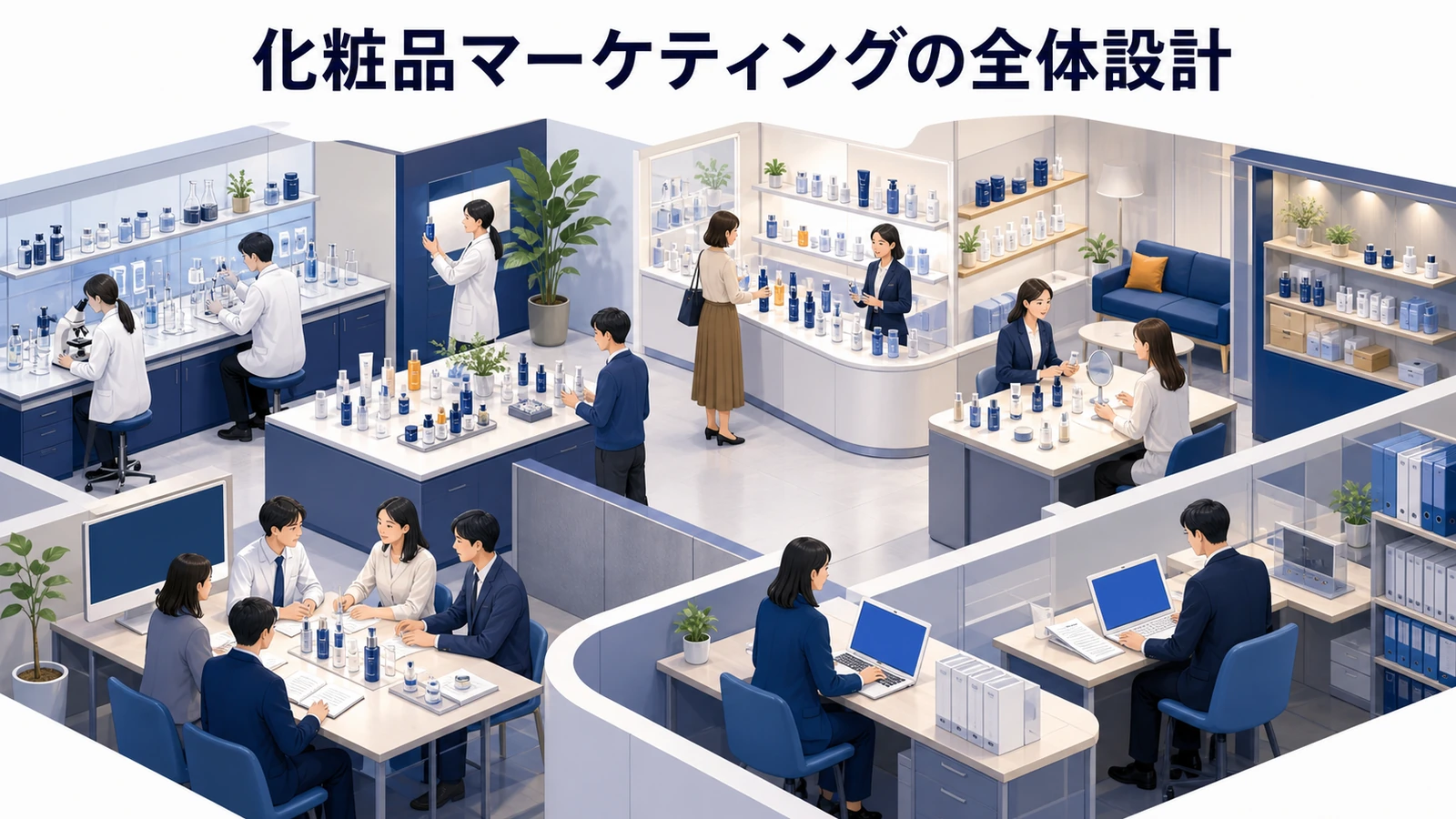 化粧品マーケティングとは?集客・広告戦略とライバルマーケティング広告 本文画像 01 記事専用Image 2.0図解