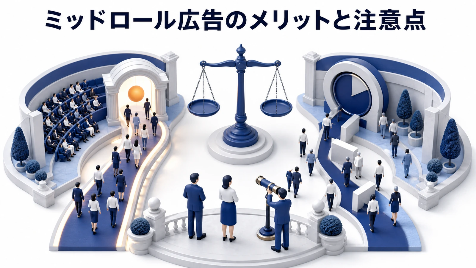 ミッドロール広告 メリットと注意点 基礎 実務 判断 image2.0図解