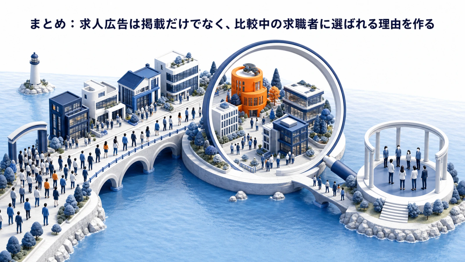 求人広告の判断軸 媒体 原稿 応募後対応 競合対策 image2.0図解