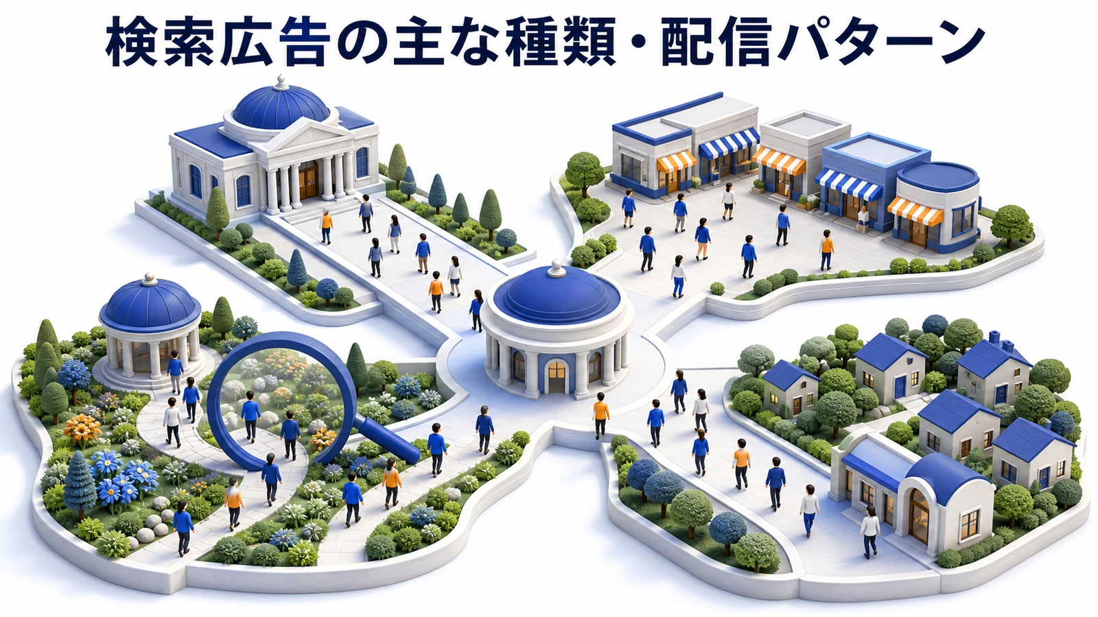 検索広告の種類 指名検索 一般KW 比較KW 除外KW image2.0図解