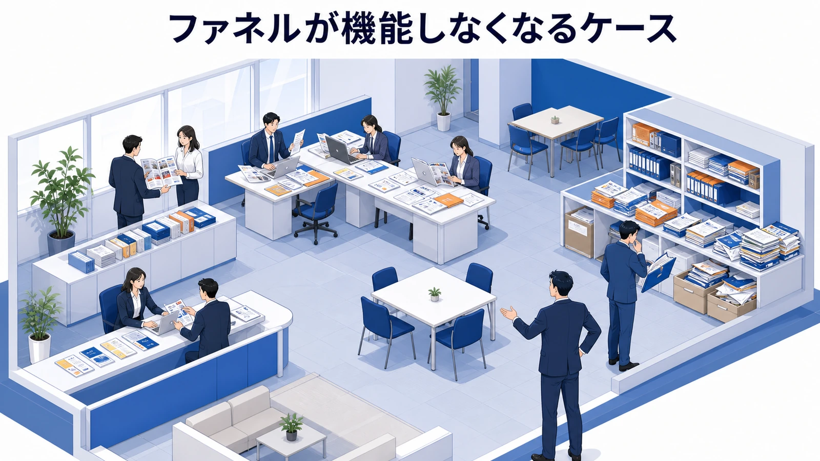 マーケティングファネルで失敗しやすいパターン Image 2.0図解