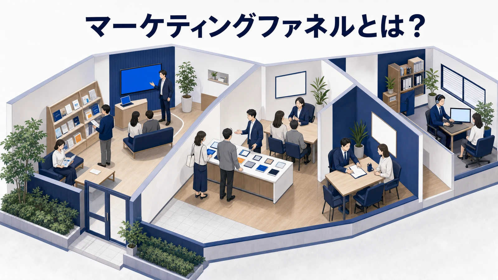 マーケティングファネルとは？自社の数字で作り、歩留まりを読む方法【2026年最新】 Image 2.0 図解