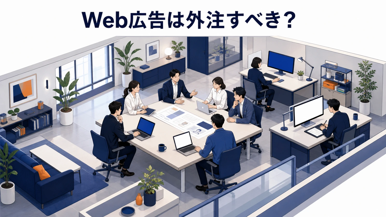 Web広告は外注すべき？判断基準と失敗しない依頼の進め方【2026年最新】 Image 2.0 図解