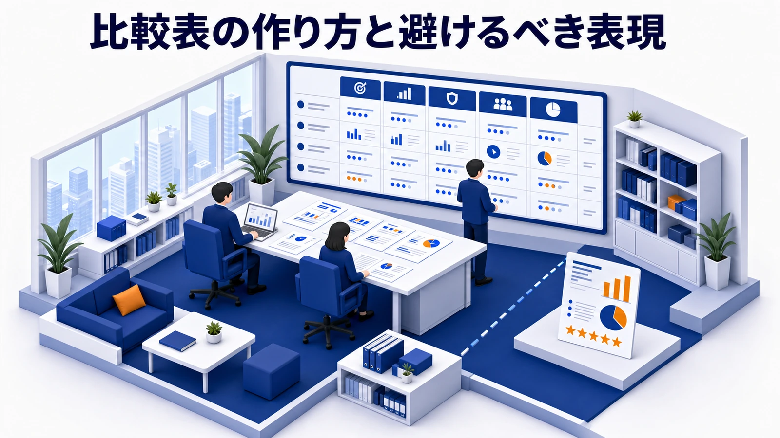 比較表の作り方と、書いてはいけない表現