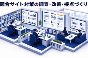 競合サイト対策とは?比較検討層に選ばれるための調査・改善・接点づくり【2026年最新】 Image 2.0 図解