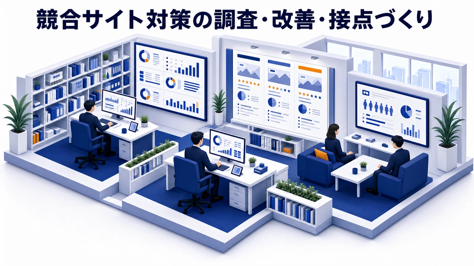 競合サイト対策とは？比較検討層に選ばれるための調査・改善・接点づくり【2026年最新】 Image 2.0 図解