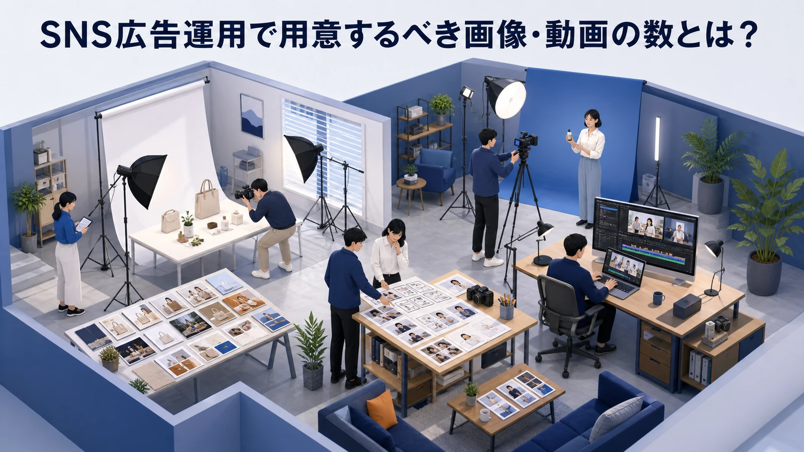 SNS広告運用で用意するべき画像・動画の数 Image 2.0図解