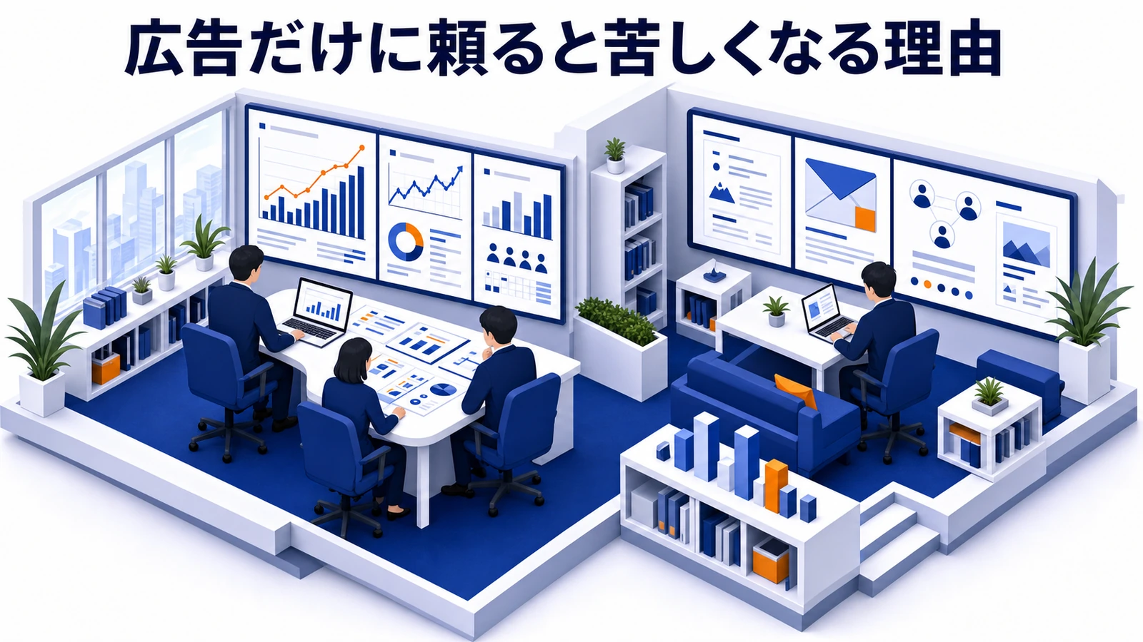なぜ広告だけに頼ると苦しくなるのか 図解