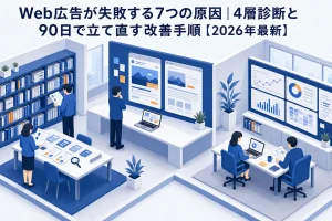 Web広告が失敗する7つの原因|4層診断と90日で立て直す改善手順【2026年最新】 Image 2.0 図解