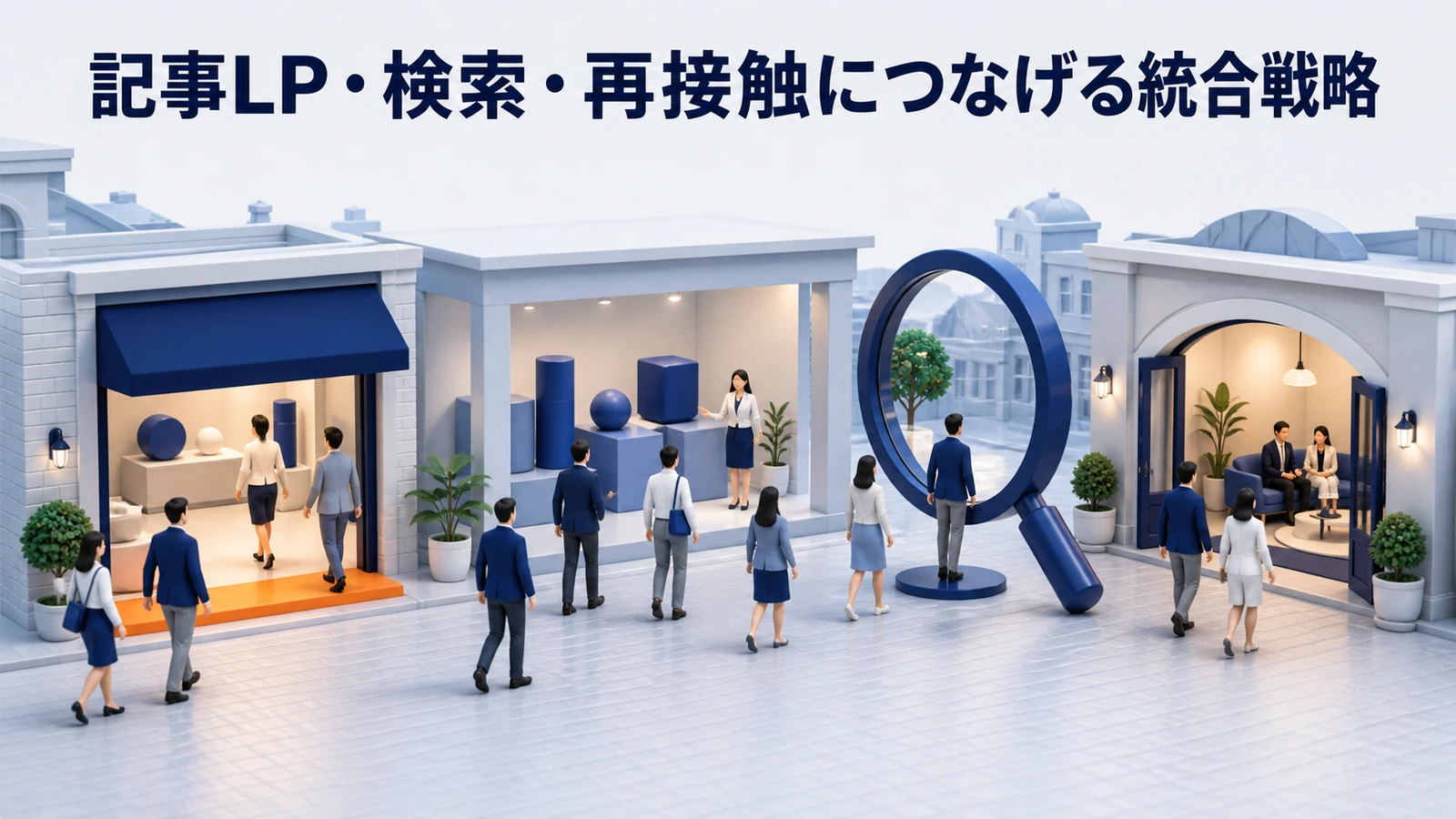 ネイティブアドを記事LP検索再接触につなげるimage2.0図解