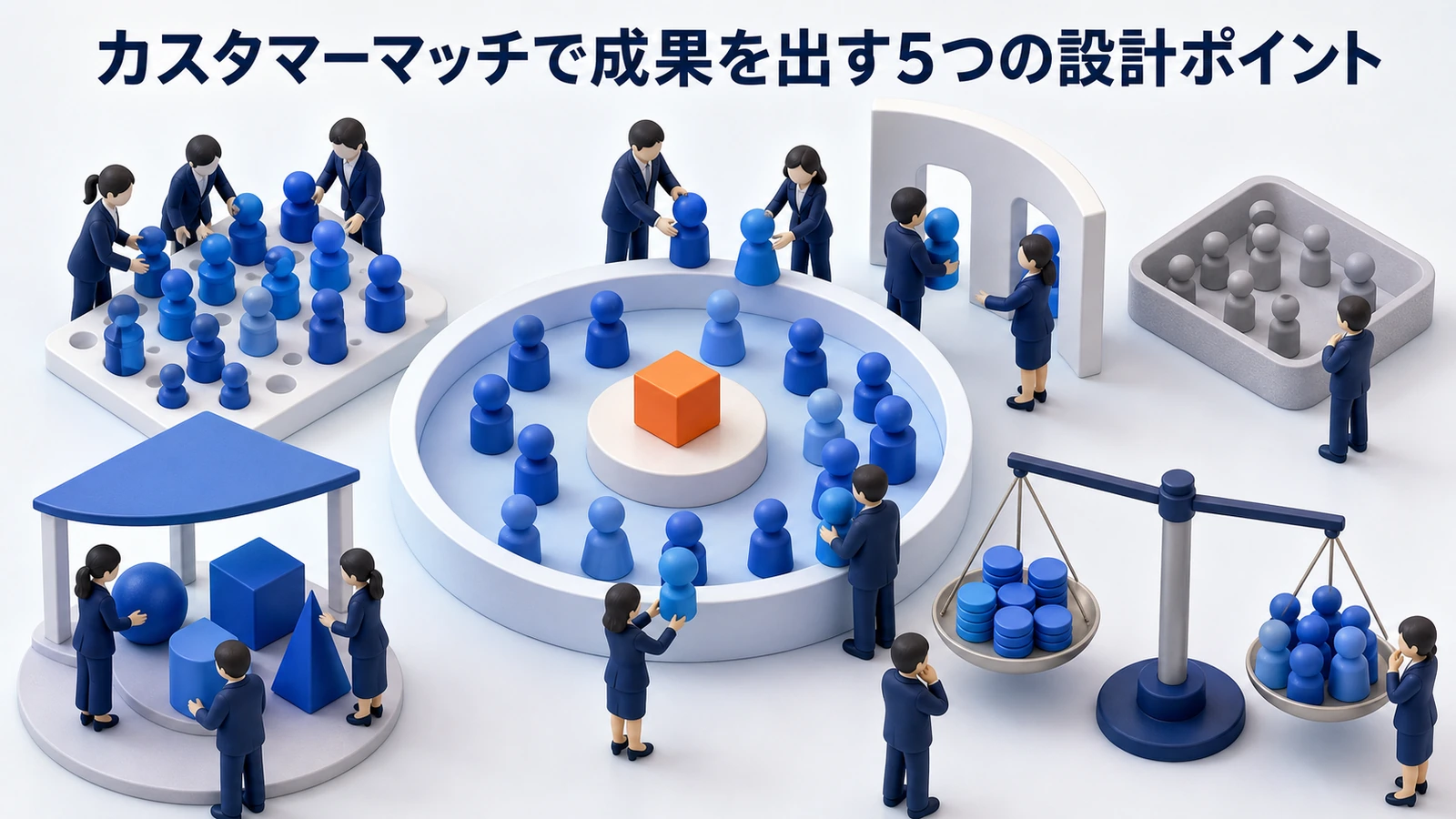 カスタマーマッチで成果を出す設計ポイントのimage2.0図解