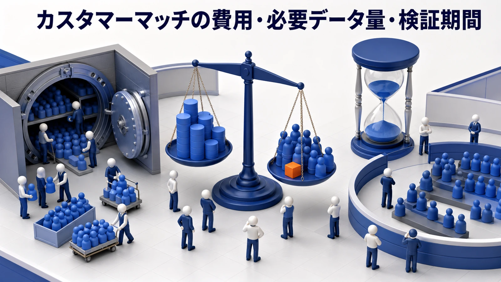 カスタマーマッチの費用必要データ量検証期間を解説するimage2.0図解