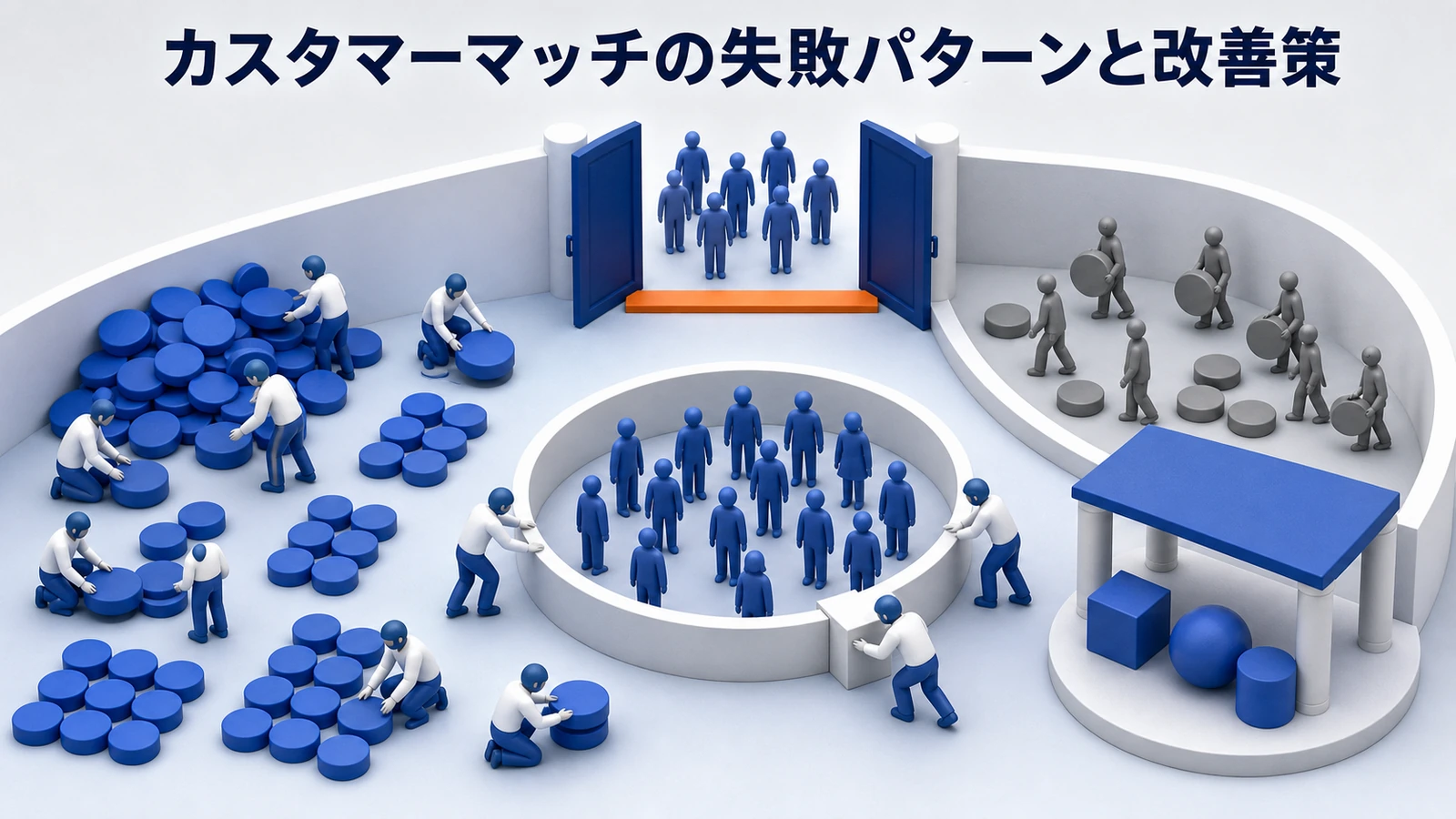 カスタマーマッチで失敗しやすいパターンと改善策を解説するimage2.0図解