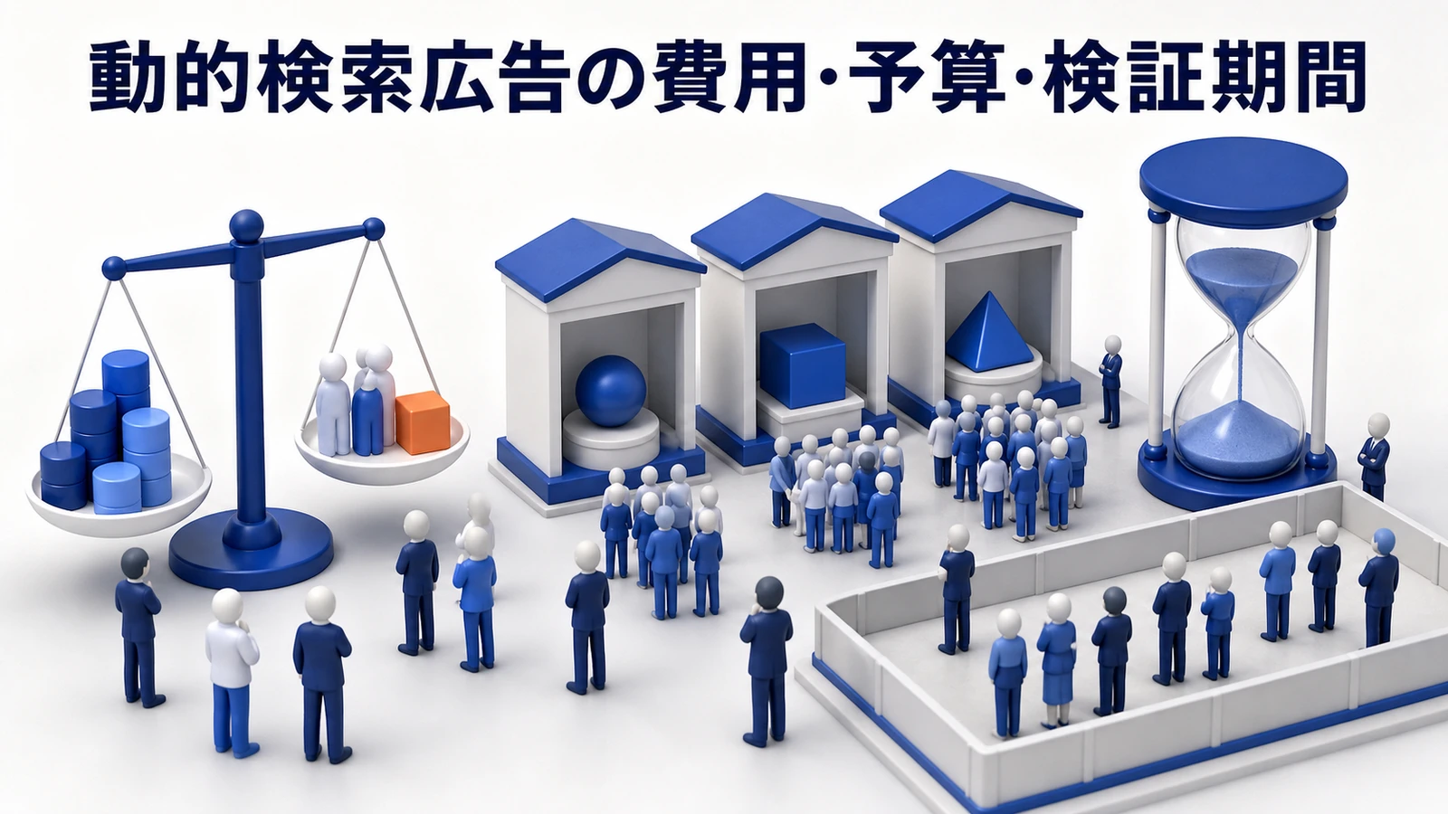 動的検索広告の費用予算検証期間を解説するimage2.0図解