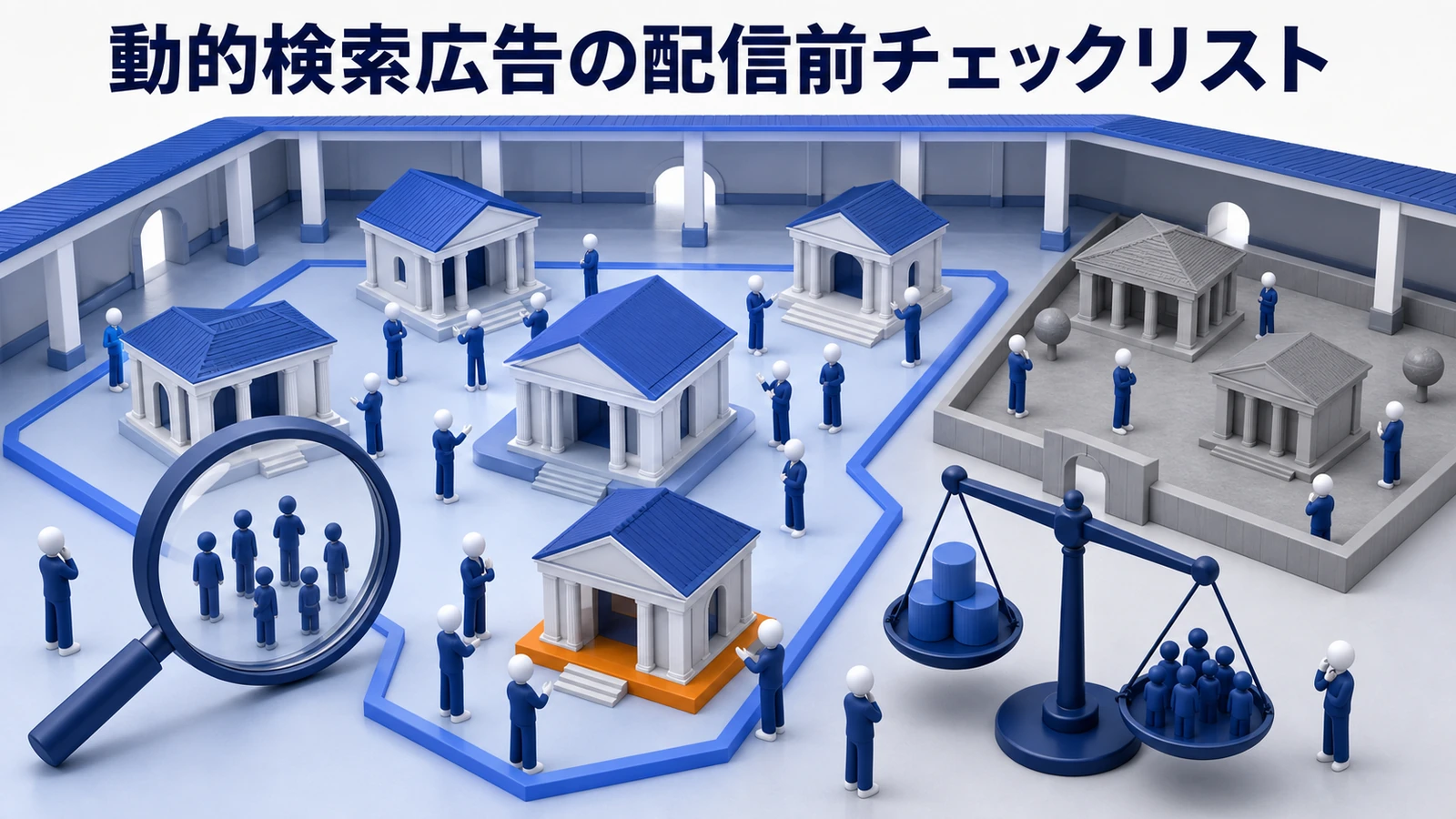 動的検索広告の配信前チェックリストを解説するimage2.0図解