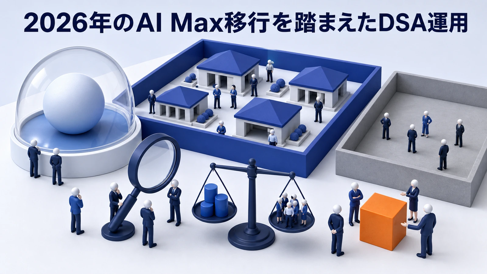 2026年のAI Max移行を踏まえたDSA運用の前提を解説するimage2.0図解