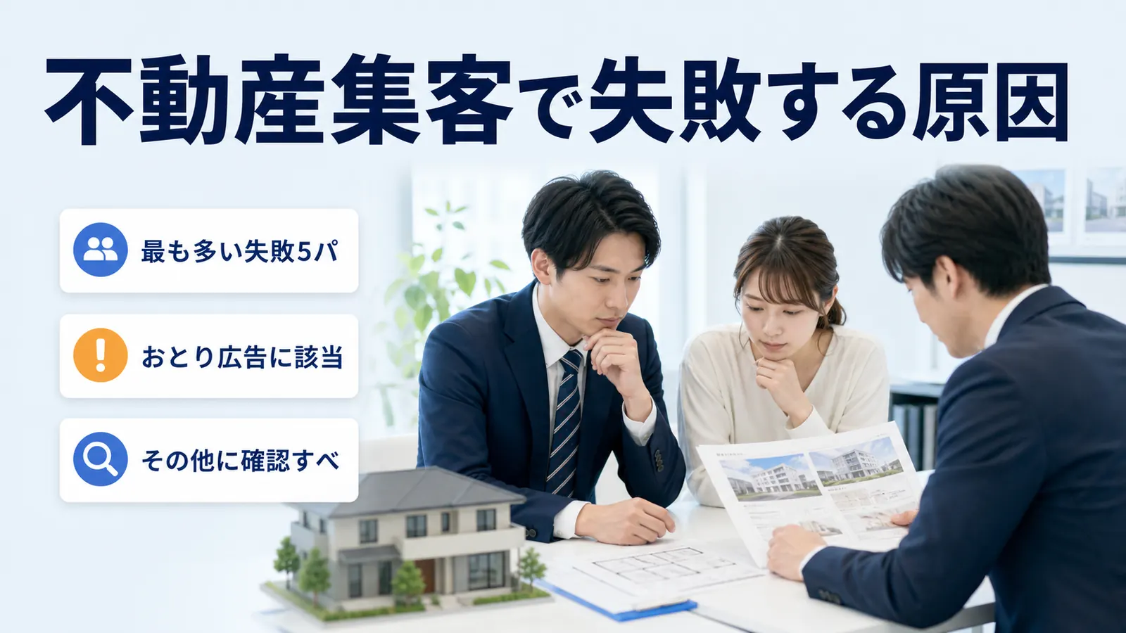 不動産集客で失敗する原因