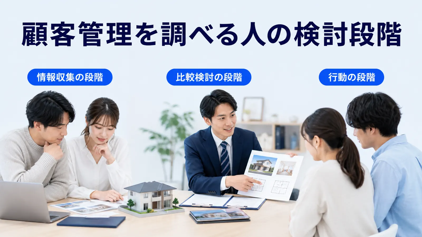 顧客管理を調べる人の検討段階