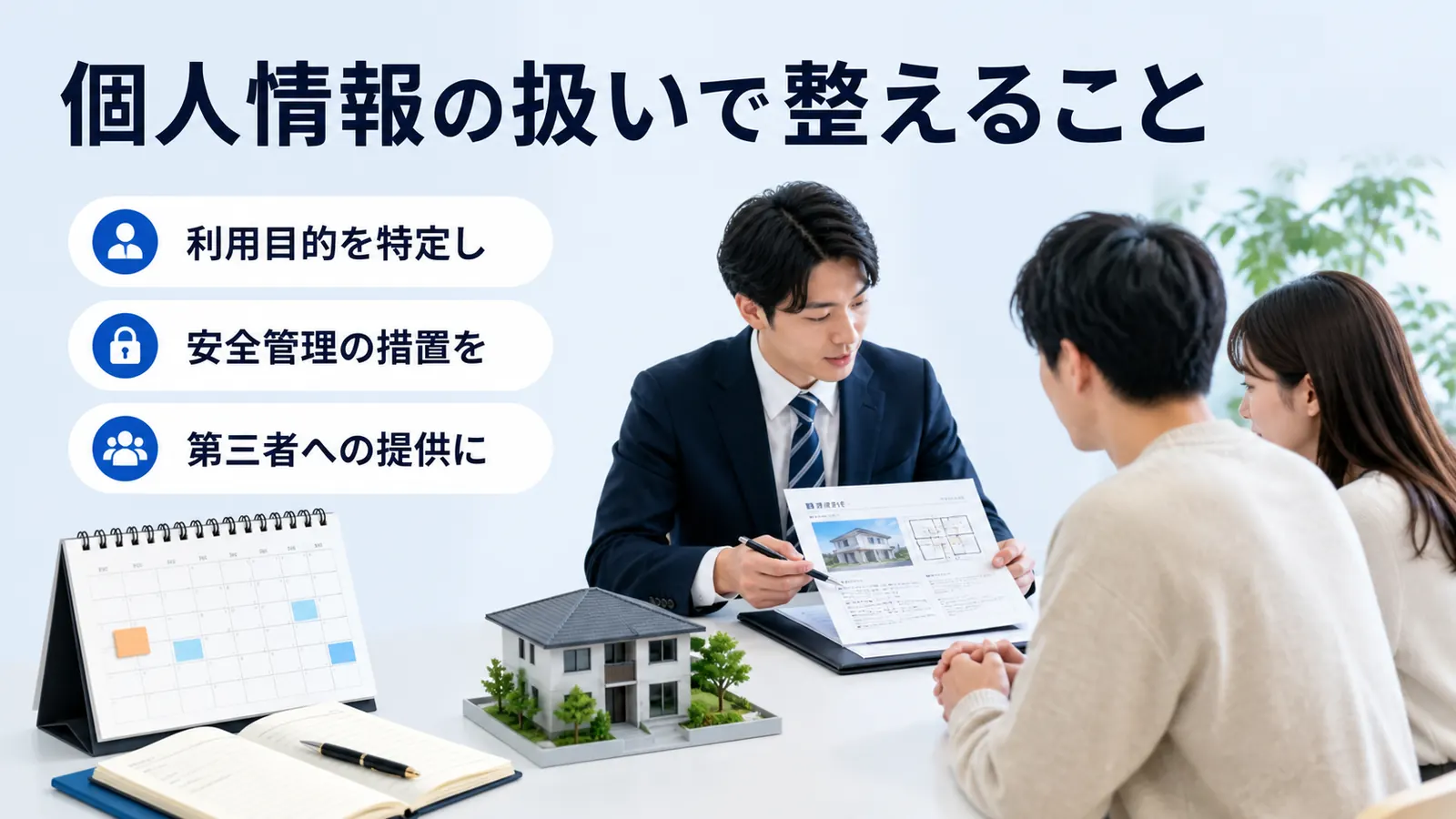 個人情報の扱いで整えること