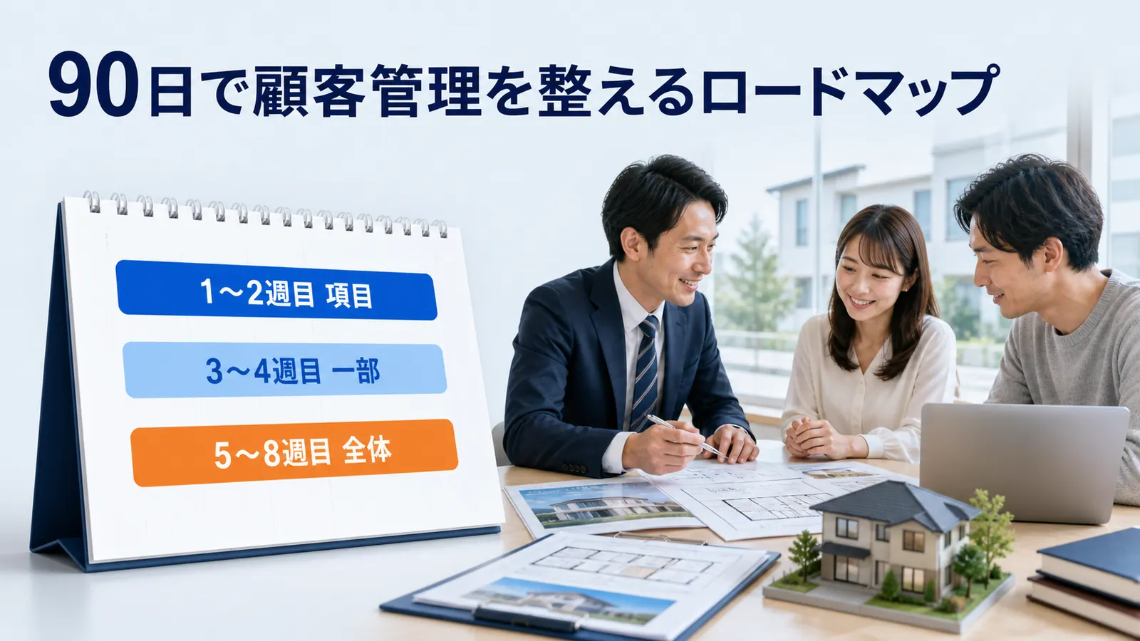 90日で顧客管理を整えるロードマップ
