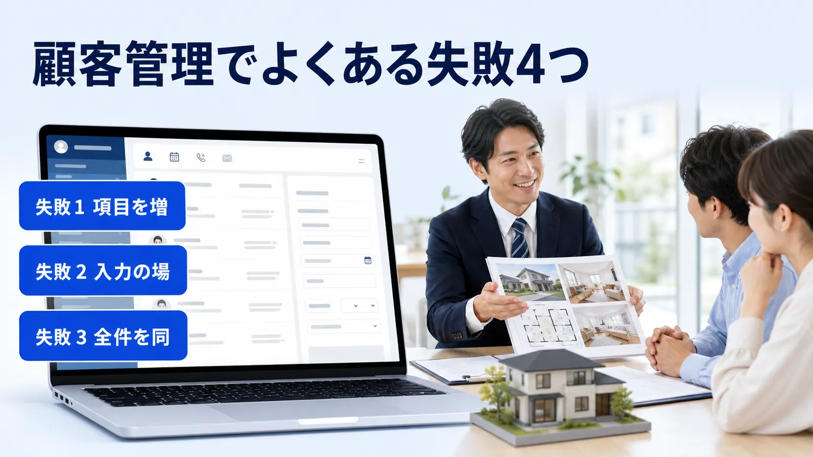 顧客管理でよくある失敗4つ