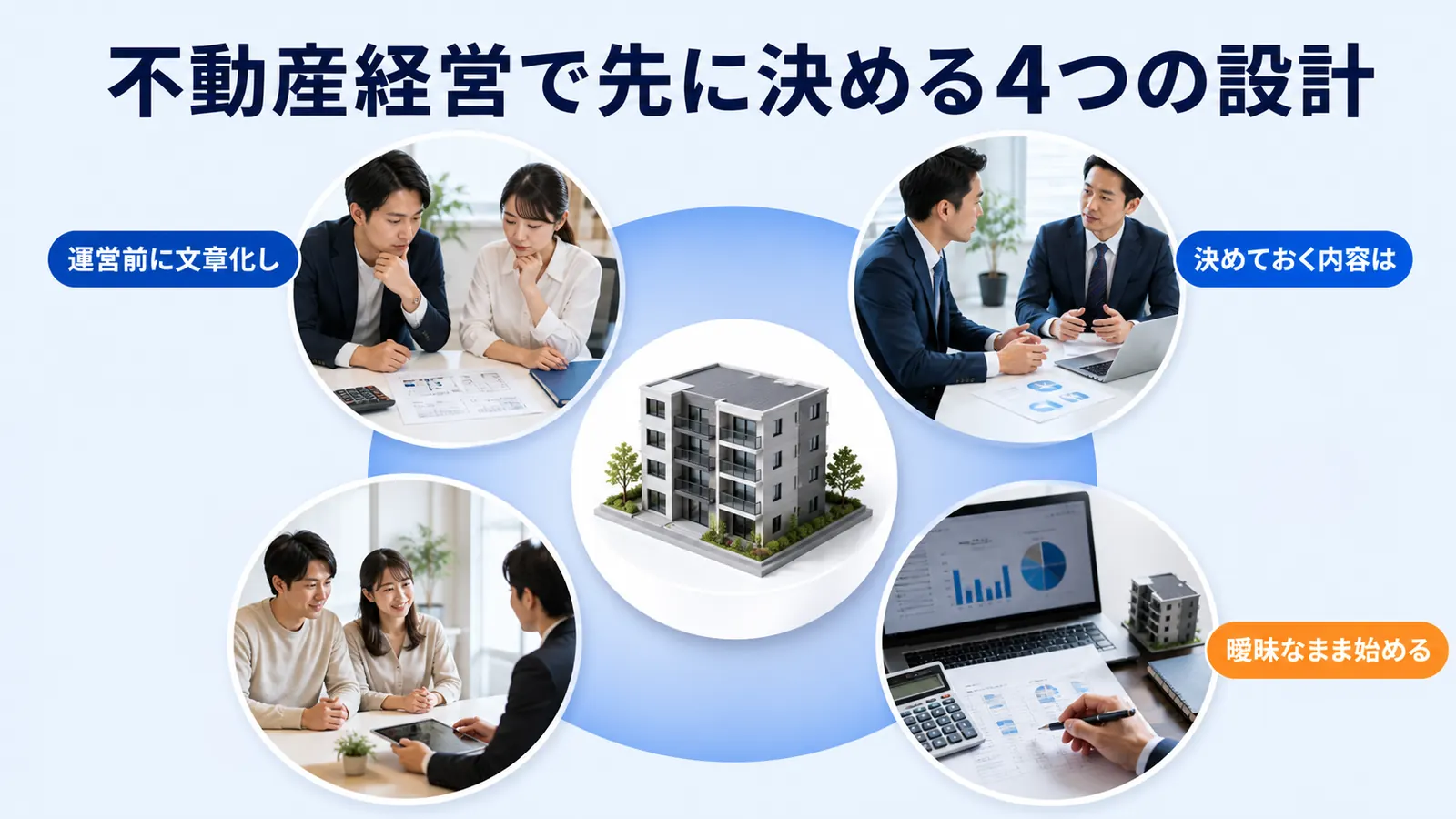不動産経営で先に決める4つの設計