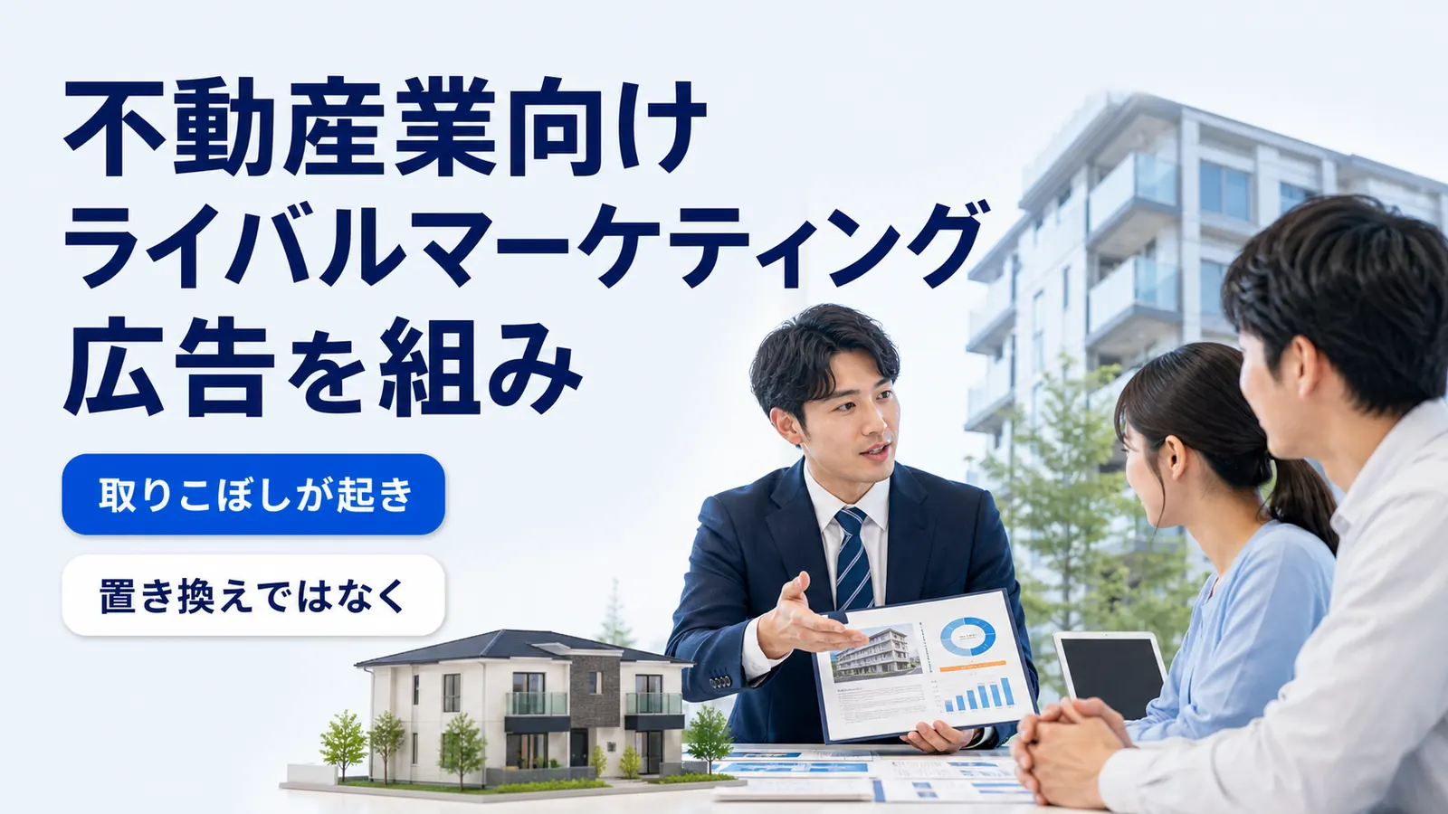 不動産業向けライバルマーケティング広告を組み