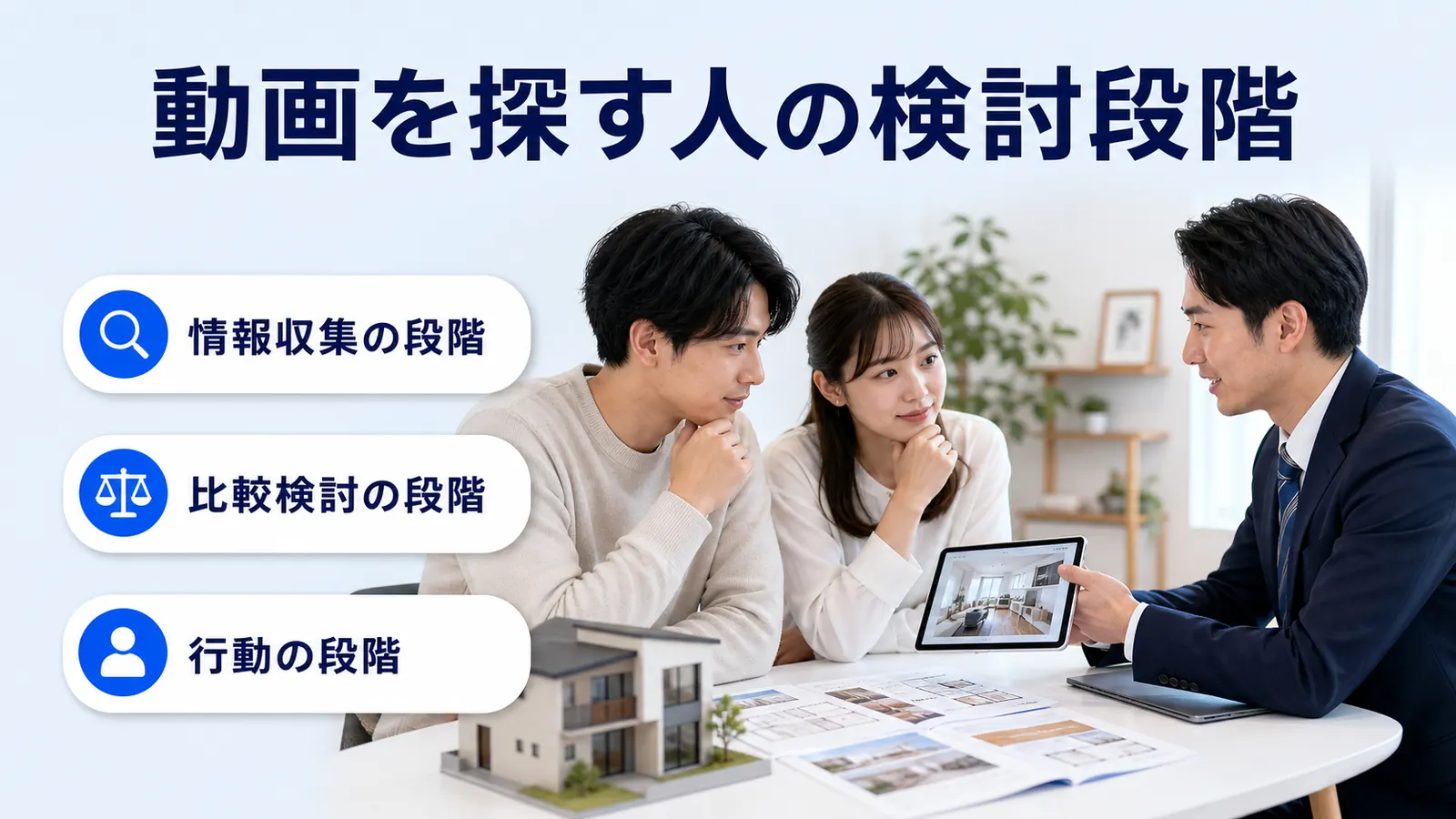 動画を探す人の検討段階