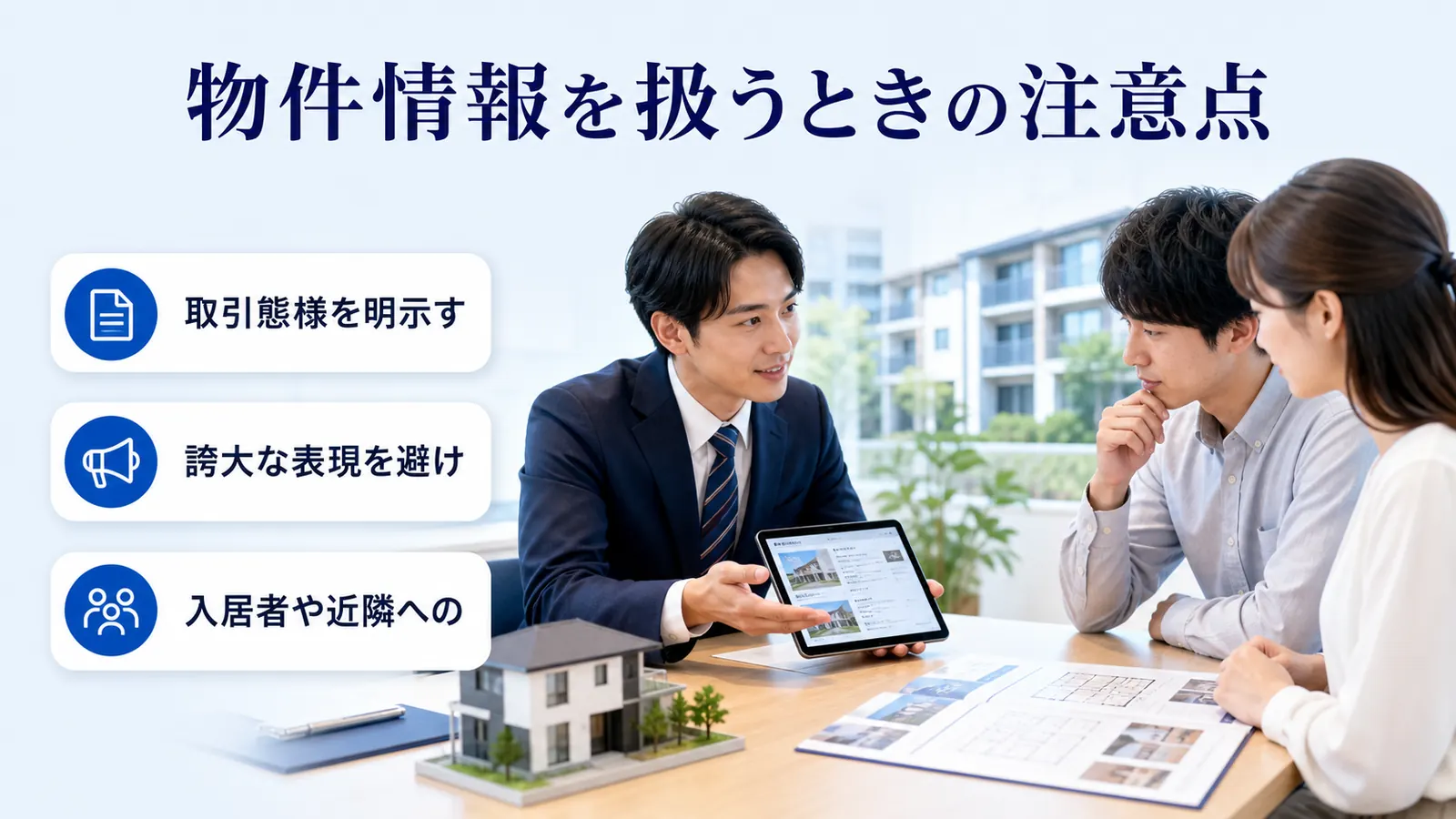 物件情報を扱うときの注意点