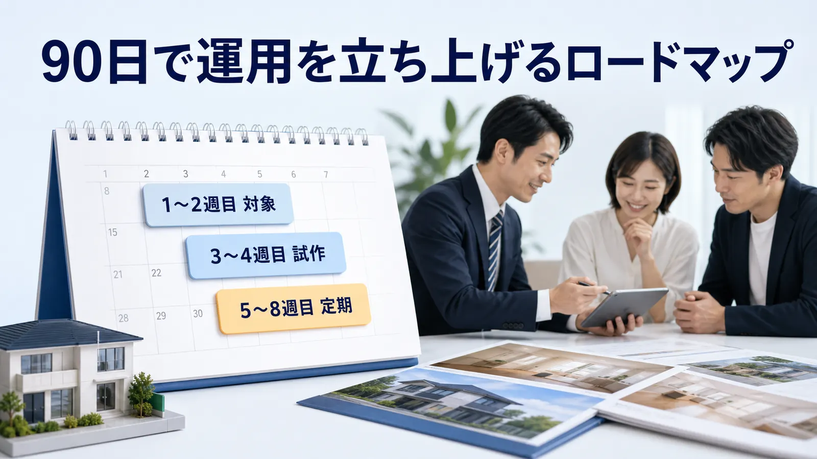90日で運用を立ち上げるロードマップ
