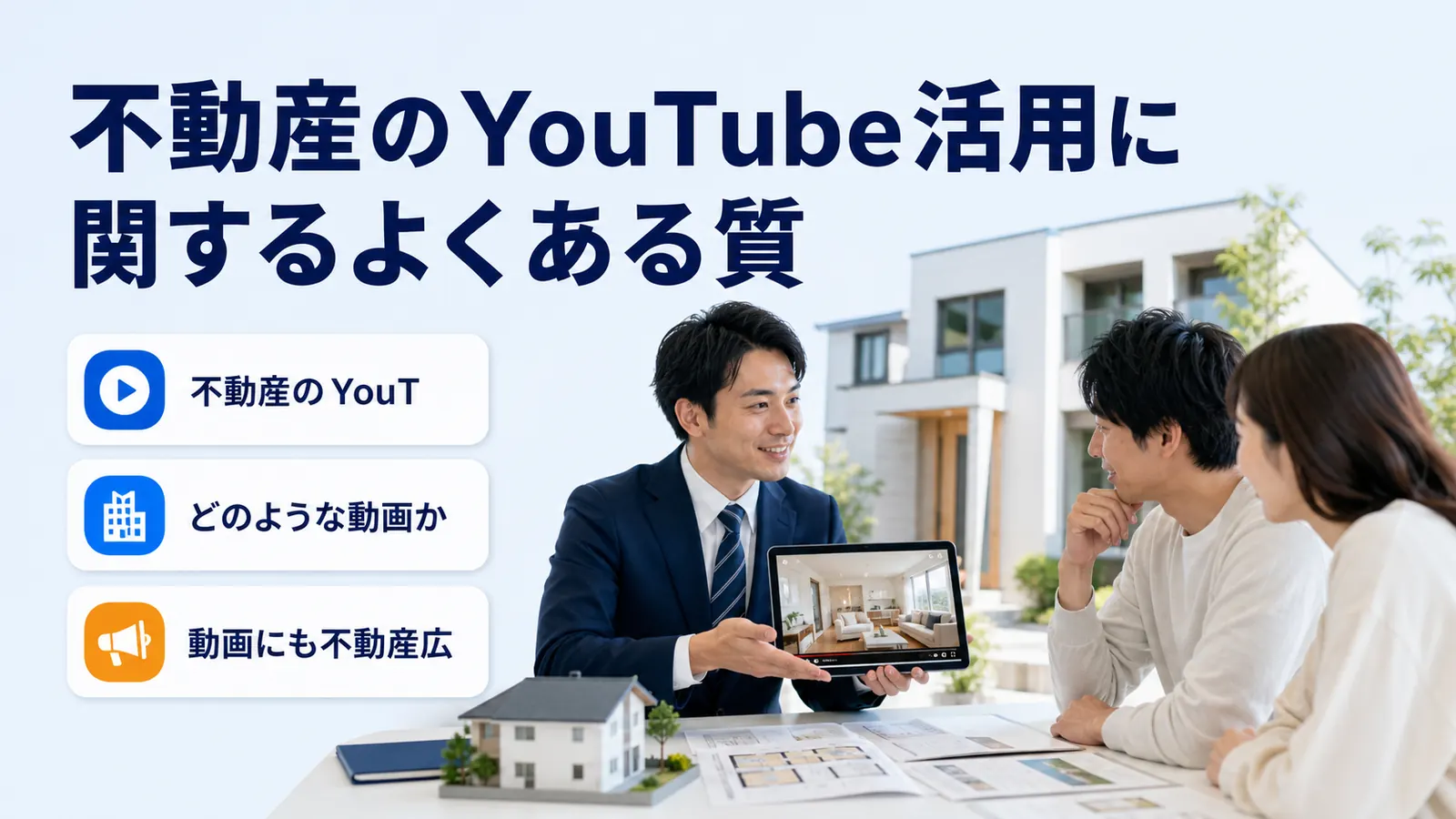 不動産のYouTube活用に関するよくある質