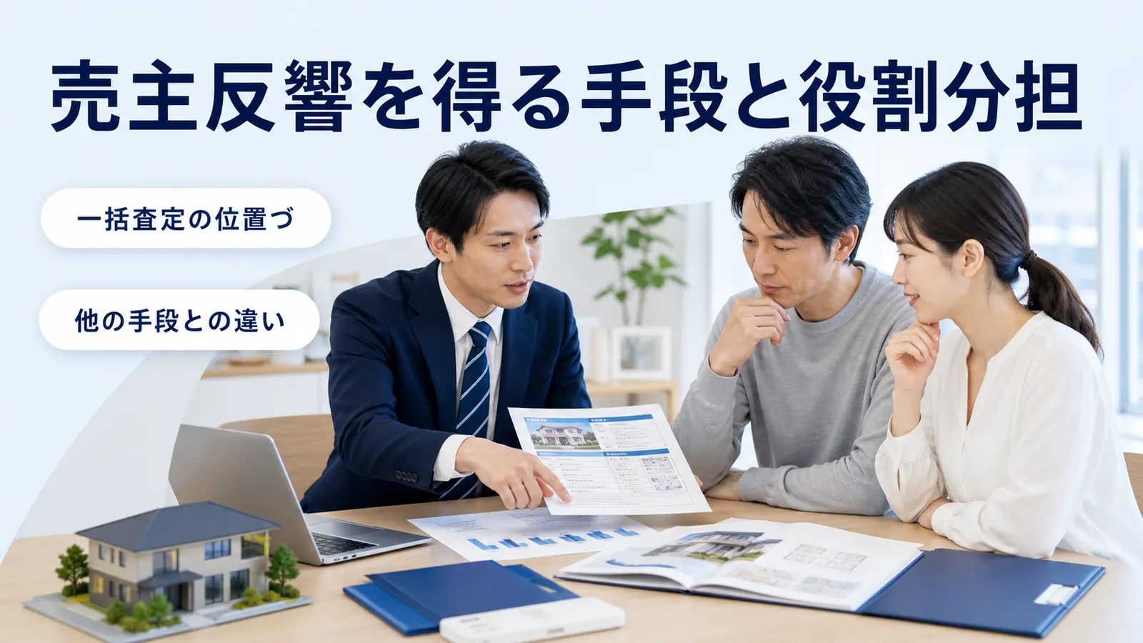 売主反響を得る手段と役割分担