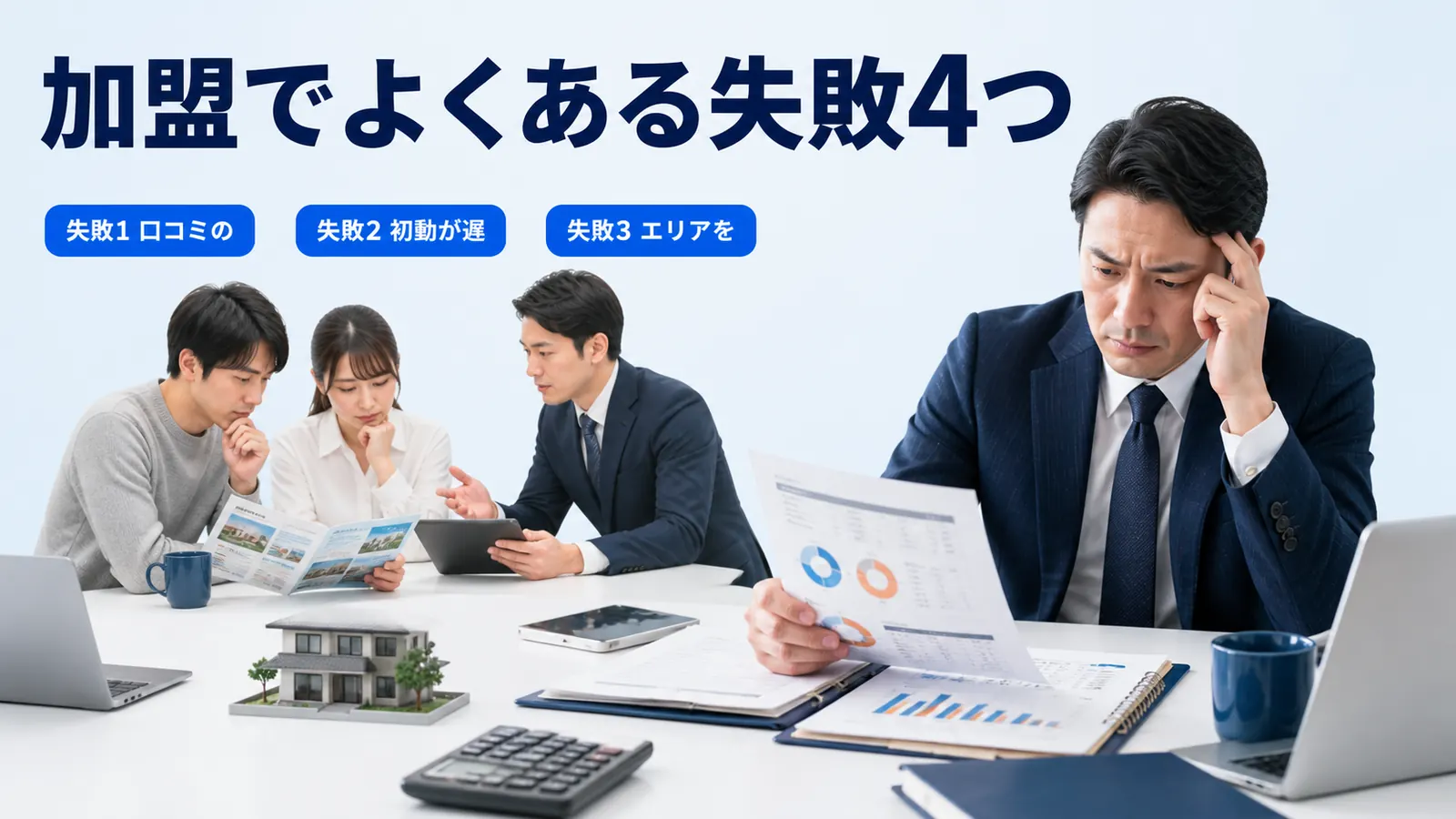 加盟でよくある失敗4つ