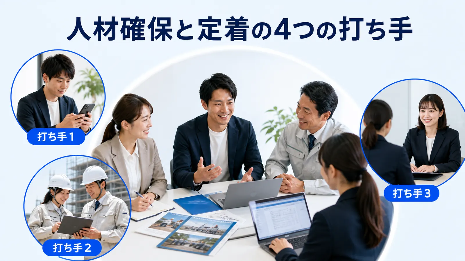 人材確保と定着の4つの打ち手