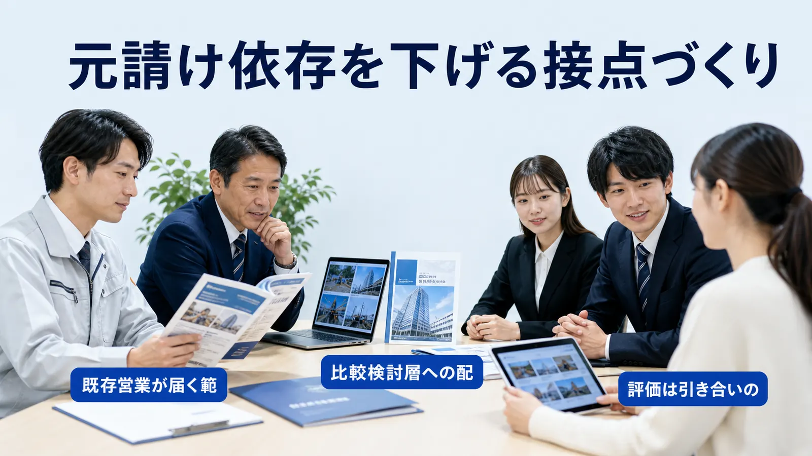 元請け依存を下げる接点づくり
