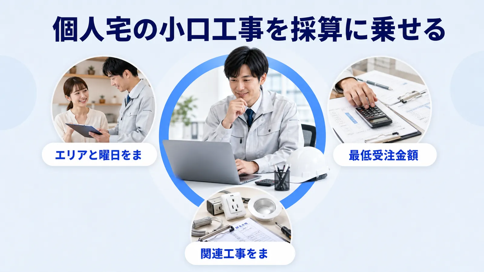 個人宅の小口工事を採算に乗せる