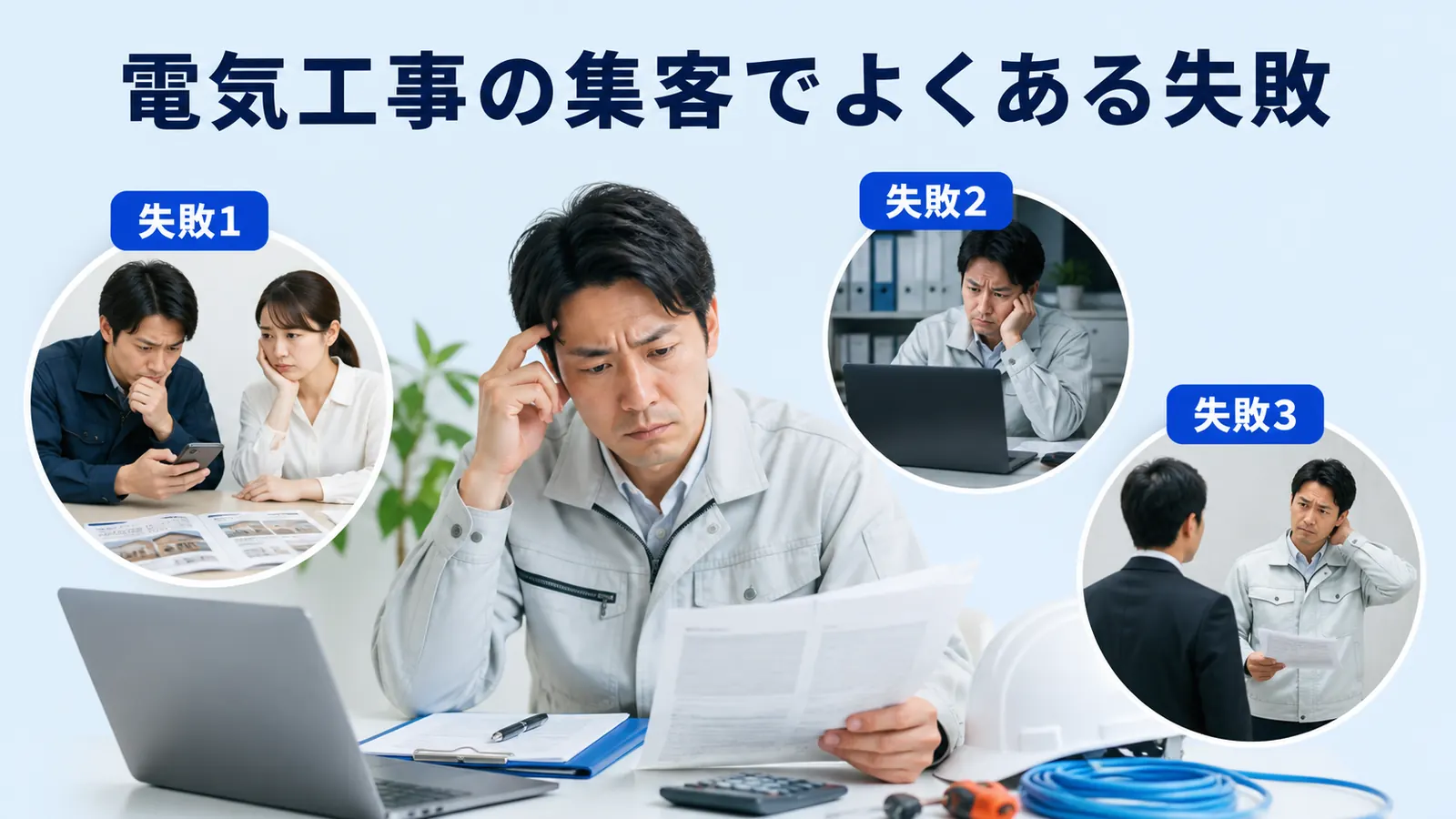 電気工事の集客でよくある失敗