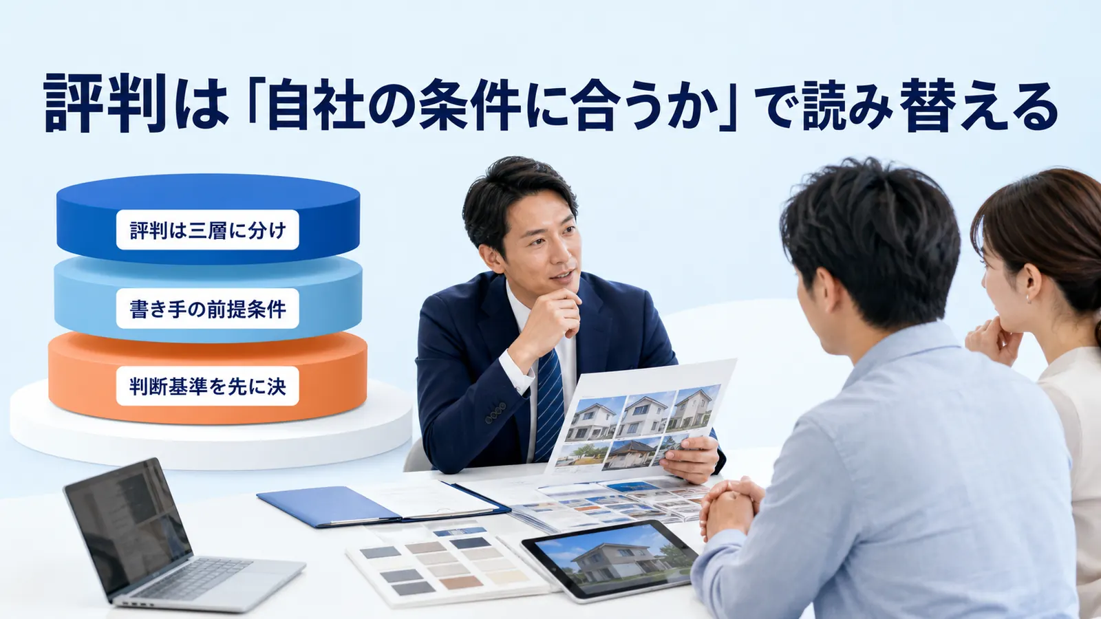 評判は「自社の条件に合うか」で読み替える