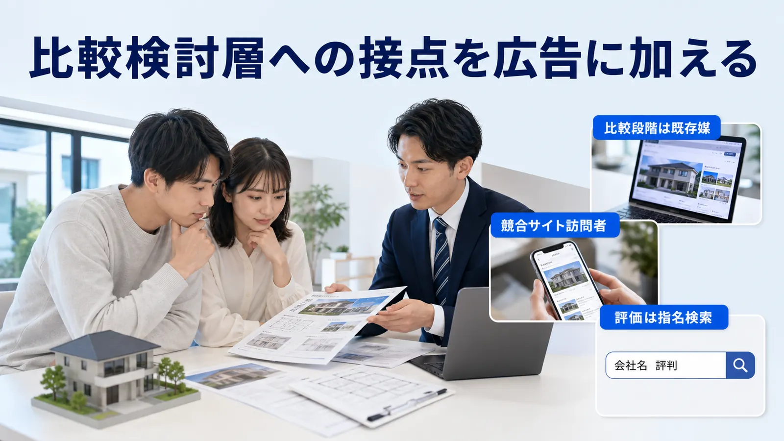 比較検討層への接点を広告に加える