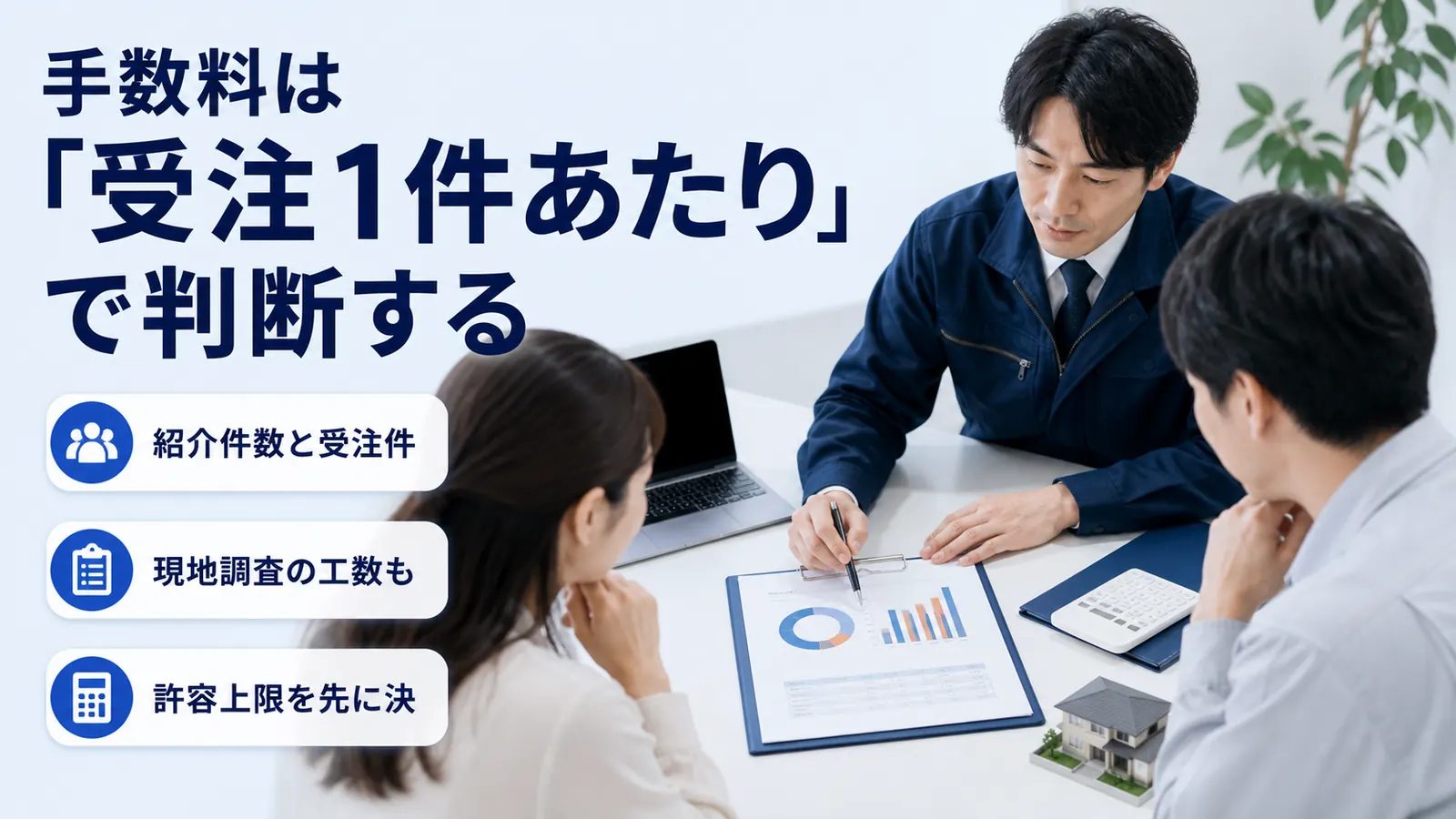 手数料は「受注1件あたり」で判断する