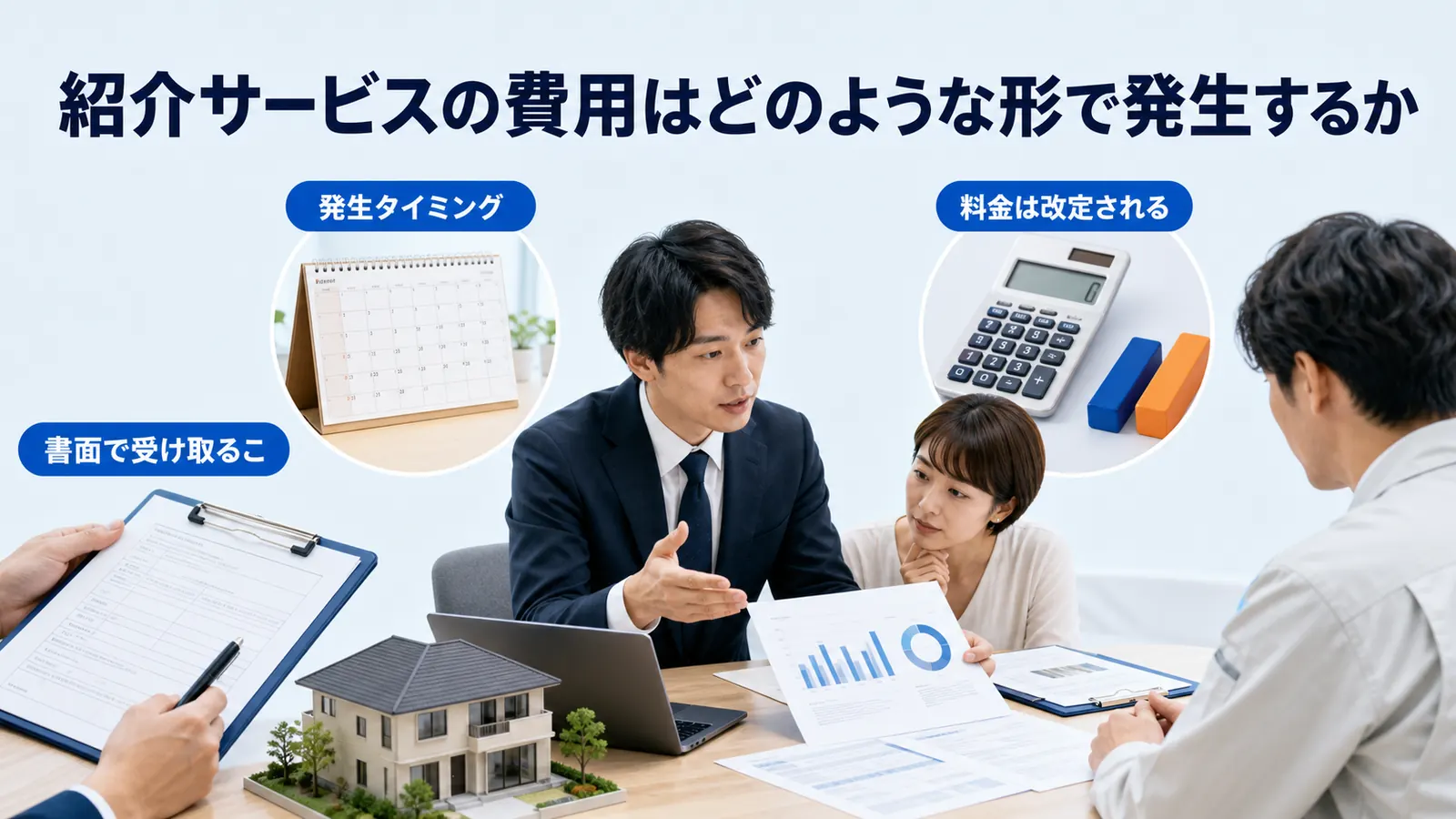 紹介サービスの費用はどのような形で発生するか