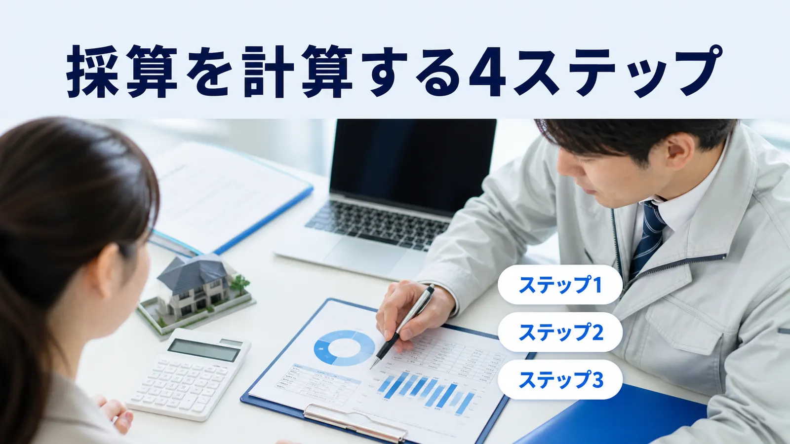 採算を計算する4ステップ