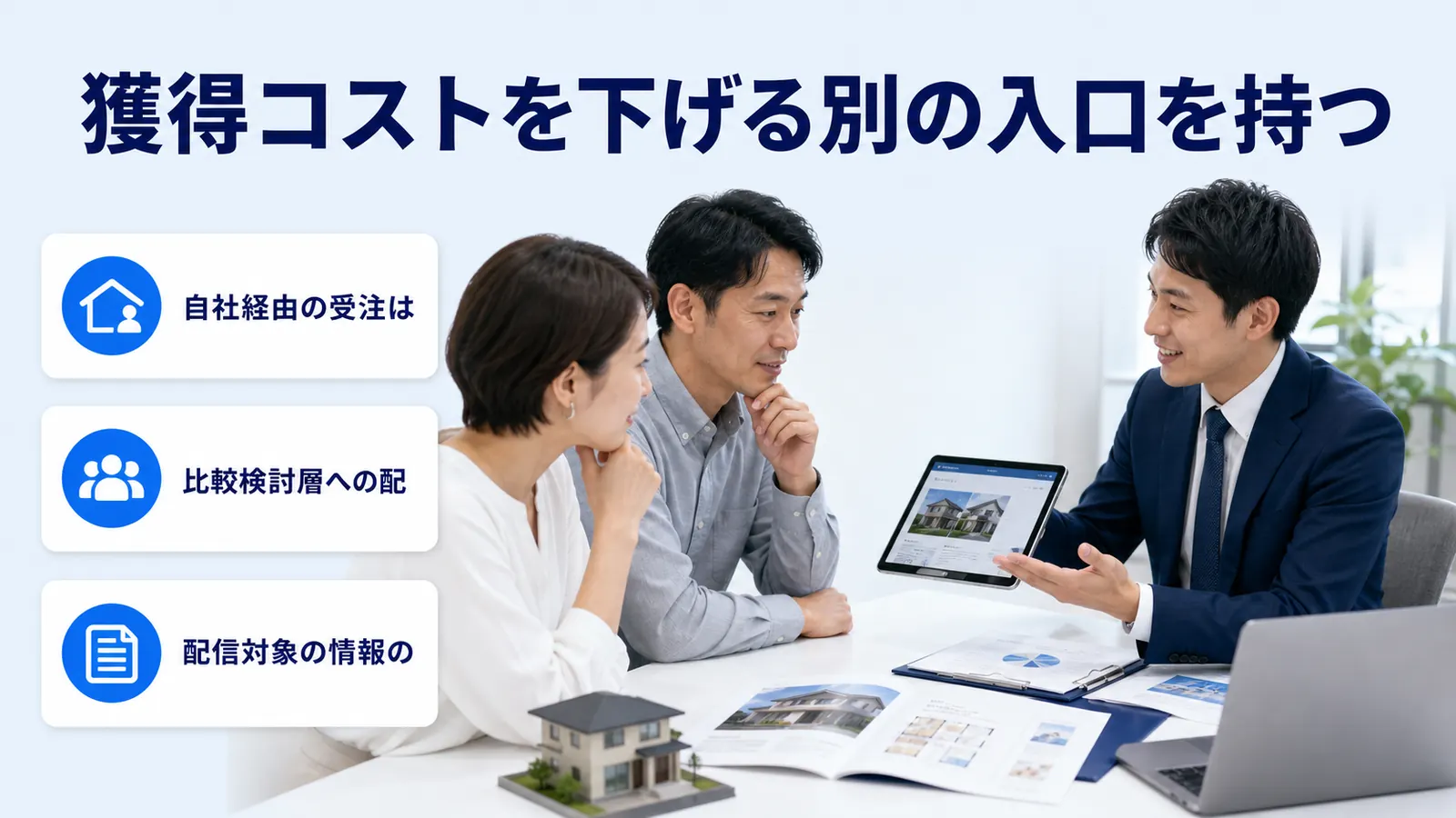 獲得コストを下げる別の入口を持つ