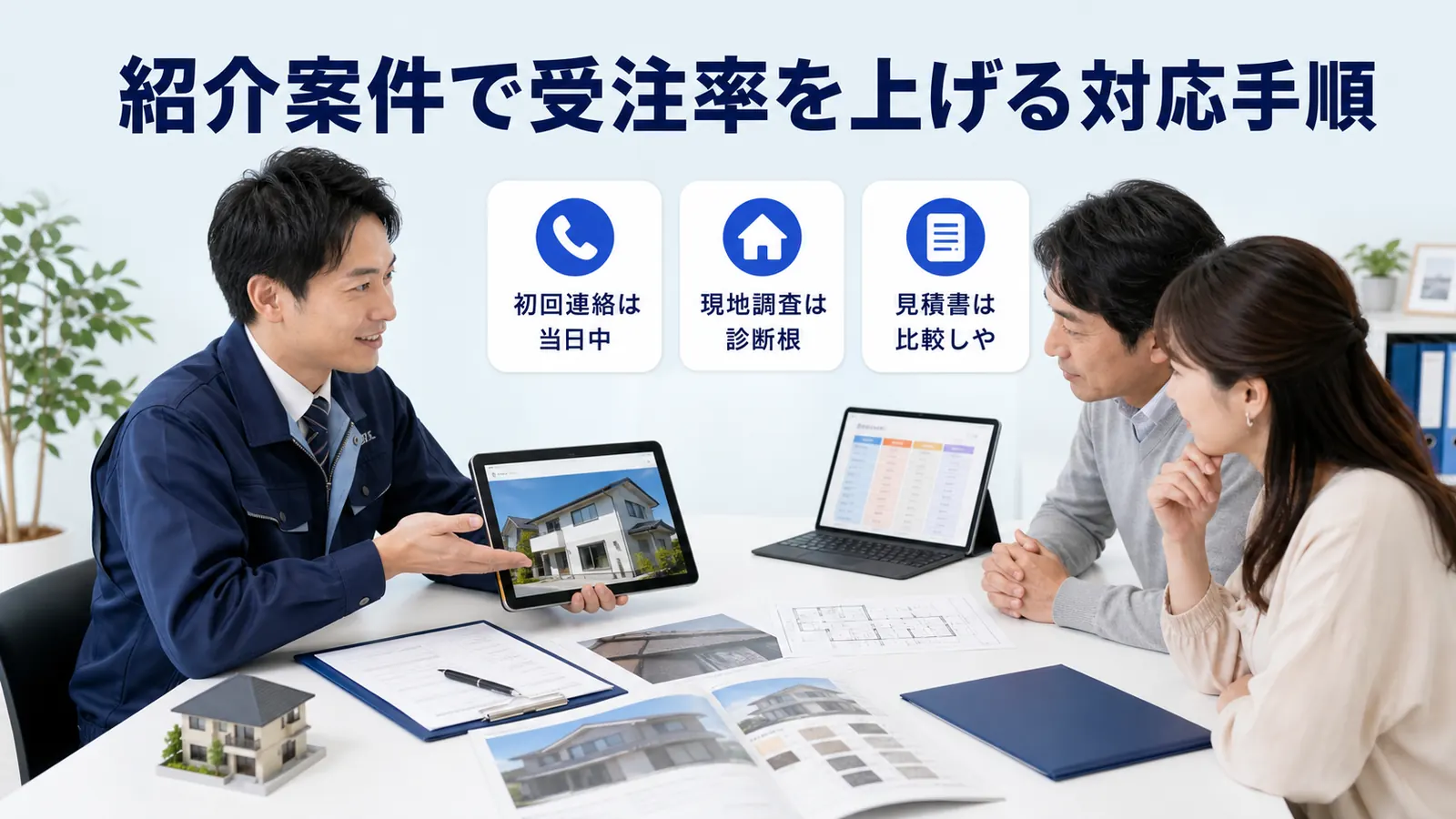 紹介案件で受注率を上げる対応手順
